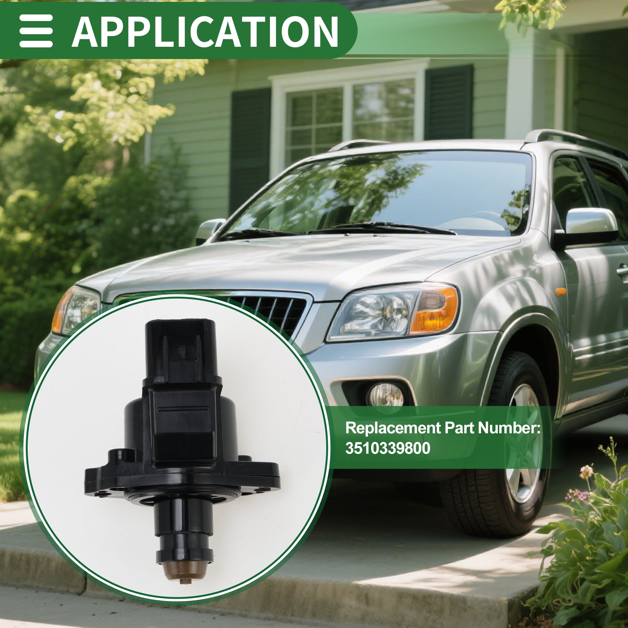 Car Idle Air Control Valve for Kia Sorento 2003-2006 Replace No.3510339800 IACV Idle Motor Idle Air Control Valve for Stable Engine Operation