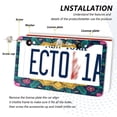 thumbnail image 3 of Aluminum License Plate Frame 2 Pack Car Exterior Accessory Car Tag Holder for Front Rear Plates Cars Decor Colorful Pattern Background Design, 3 of 7