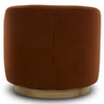 thumbnail image 6 of CHITA Swivel Accent Chair Velvet, Round Barrel Arm Chair Living Room, Burnt Orange, 6 of 12