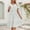 White, variant on Women's Casual V Neck Short Sleeve Flowy Dress Elegant Wear Spring Summer Fall Outfits Comfortable Daily Dress Vacation Dress Dresses in Women Striped Midi Dress Dress for Women Junior Sunday Dress