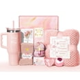 thumbnail image 1 of Cesta de regalo Qinline Rose Relaxing Spa con vaso de 1182 ml, 1 of 1