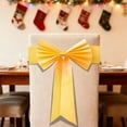 thumbnail image 6 of DefiDgd Wedding Satin Gold Chair Sashes Bows,Universal Chair Ribbons Chairs Ties for Party Birthday Banquet Party Hotel Event Decorations(Yellow), 6 of 6