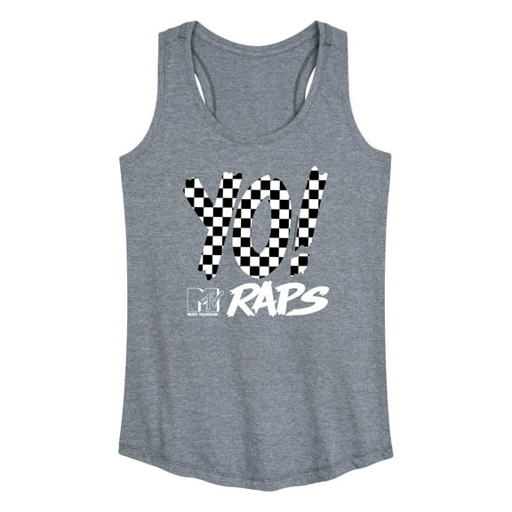 MTV - Yo Checkers MTV Raps - Women's Racerback Tank Top