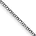 thumbnail image 2 of Solid 14K White Gold 1.7mm Diamond-cut Parisian Wheat with Lobster Lock Chain - 16", 2 of 8
