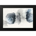thumbnail image 2 of PI Studio 24x17 Black Modern Framed Museum Art Print Titled - Crackled Blue Rocks, 2 of 5