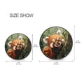 thumbnail image 6 of WOBOGO Red Panda Acrylic Wall Clock Battery Operated 11.9in Silent No Tick Bedroom Living Room Office Classroom Decoration, 6 of 10