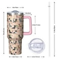 thumbnail image 3 of 40 oz Dog Tumbler with Spill Proof Lid 40oz Dog Theme Tumbler with Handle Straw Double Insulated Travel Cup Dog Travel Must Haves Gifts for Men Women, 3 of 5