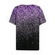 thumbnail image 5 of Fiudx Camisetas para Mujer Blusa de Manga Corta Estampada a La Moda para Mujer, Blusas Informales con Cuello Redondo, 5 of 5