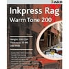 Inkpress Rag, Warm Tone Double Sided, Cream White Matte Inkjet Paper, 15 mil., 200gsm, 5x7", 50 Sheets