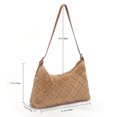 thumbnail image 5 of Bolso de hombro a la moda, bolso de mano de felpa con rombos, elegante bolso para axilas para mujer caqui Sywqhk Para Estrenar, 5 of 5