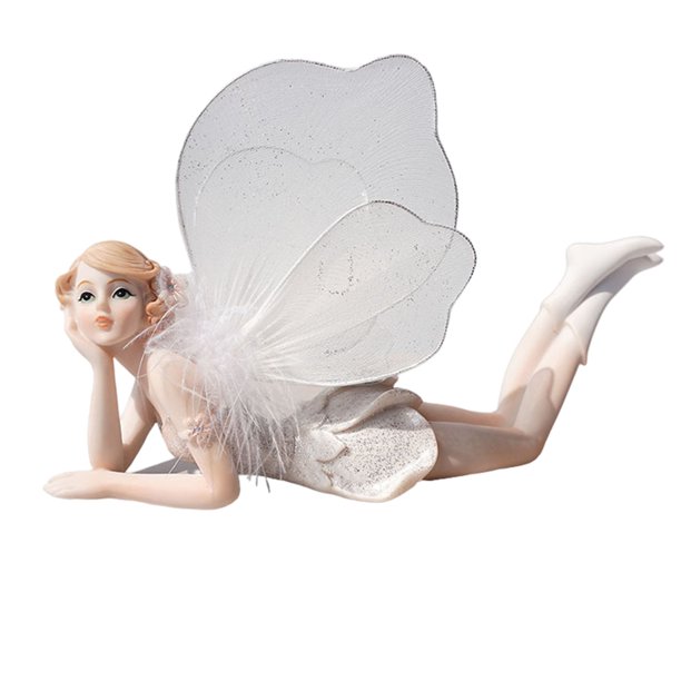 Estatua de ángel de hadas de resina adornos estatuilla de ángel en miniatura para el escritorio de la sala de estar Hugtrwg Para estrenar