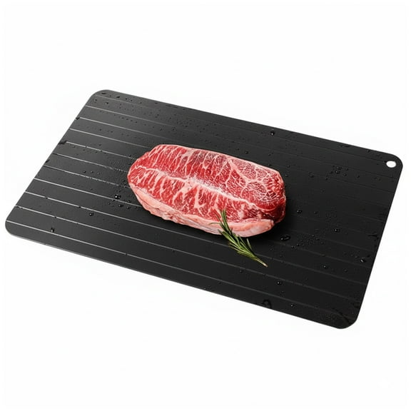 Quick Defrosting Tray for Frozen Meat, 9 x 6.5in Defrosting Board, Aluminium Plate for Thawing Frozen Food