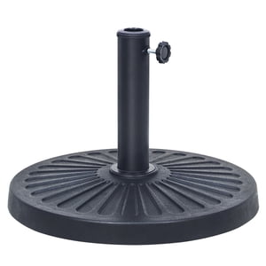 Abble Market Umbrella Base, 26.5 lbs, Matte Black
