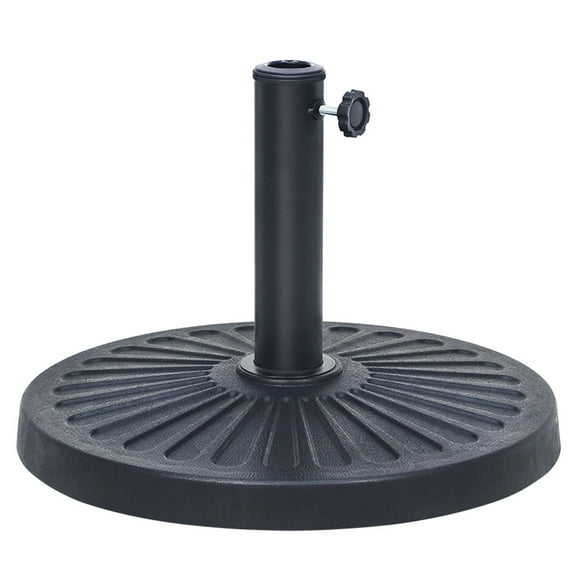 Abble 26.5 lbs Outdoor Patio Market Umbrella Base, Patio Umbrella Stand for Yard Garden Poolside in Black