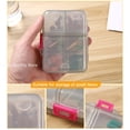 thumbnail image 4 of Nuevo pastillero de viaje práctico, dispensador de pastillas, organizador de pastillas, pastillero, estuche, contenedor, divisor de medicamentos, cajas de medicamentos, 4 of 4