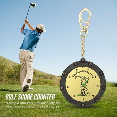 CAITON 18 Holes Golf Score Stroke Shot Counter Keeper with Clip Keychain Accessories ,Golf Score Counter, Golf Score Counter