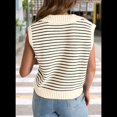 thumbnail image 4 of Suéteres de Verano para Mujer 2025, Cuello en V, Mangas , Suéter Sin Mangas, Chaleco, Color Albaricoque, L, 4 of 6