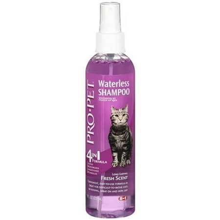 Pro-Pet Waterless 4-in-1 Formula Shampoo, 8 Ounce