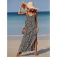 thumbnail image 6 of Plus Size Sleeveless Floral Print Women's Summer Casual Maxi Dress, 6 of 6