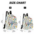 thumbnail image 2 of FORMRS Mini Backpack Purse for Women Travel Daypack Casual Shoulder Bag, Blue Wildflower Pattern, 2 of 7