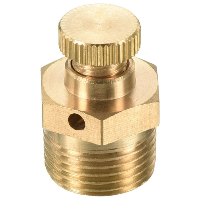 Unique Bargains Pneumatic Exhaust Valve Repair Replacement Parts Control Device, G3/8 Male, Gold Tone