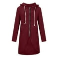 thumbnail image 6 of Ediodpoh Women's Hoodies Casual Personality Street Style Long Zip up with Solid Color for Fashion XXL, 6 of 9