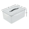 thumbnail image 2 of Leendines 4 Pack 14.5 L Plastic Airtight Food Containers, Clear Bin with Latching Lid, 2 of 4
