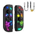 thumbnail image 1 of Wireless Controller for Nintendo Switch with Wrist Strap,Left and Right RGB Joypad Controllers Compatible with Switch/OLED/Lite,Support Dual Vibration/6-Axis Gyro/Motion Control/Wake-up(Pika-1), 1 of 6