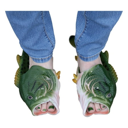 bass fish slippers
