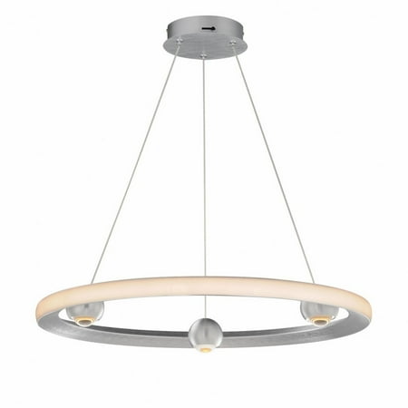 

ET2 Lighting E23512-AL Nodes - 35W 1 LED CCT Select Ring Pendant-2.75 Inches Tall and 24 Inches Wide Brushed Aluminum
