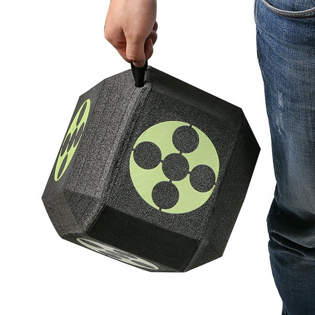 18 Sides 3D Archery Target Self Healing XPE Foam Target Dice Cube for Arrows