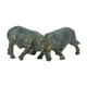 thumbnail image 5 of Estatua de búfalo artesanal, figura decorativa en miniatura de búfalo, adorno de rocalla. corrida, 5 of 9