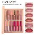 thumbnail image 2 of HANDAIYAN 12-Color Velvet Matte Lip Gloss Set - Liquid Lipstick Gift Box Set, Non-Sticky Lip Gloss, 2 of 4