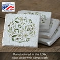thumbnail image 2 of CounterArt Floral Tumble Natural Absorbent Shell Stone Coaster 4-Pack, 2 of 7