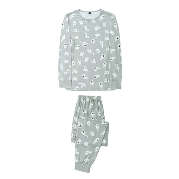 KAUOD Kids Soft Ghost Graphic Tops Pants Outfits 2 Piece Halloween Cotton Jogging Set Boys Girls Pullover Sweatshirts Pants