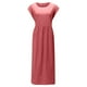 thumbnail image 4 of TopLLC Vestidos de verano para mujer,Vestido largo para mujer,Vestido largo de algodón con cuello redondo, sin mangas, cuello redondo, estilo retro, talla grande,Vestidos de verano para mujer,Red,M, 4 of 6