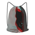 thumbnail image 1 of XMXT Waterproof Gym Bag, Mysterious Cat Art Pattern Grey Drawstring Backpack for Men, m Multicolor, 1 of 8