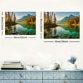 thumbnail image 6 of ARISTURING Beautiful Lake Mountain Range Sunrise Sunset Landscape Canvas Wall Art for Living Room, Autumn Forest National Park Scenery, Nature Scenic Picture Print Artwork, 6 of 6