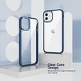 thumbnail image 3 of ULAK iPhone 11 Case, Cute Slim Shockproof Bumper Phone Case for Apple iPhone 11 6.1 inch for Men Boys Women Girls, Clear Navy Blue, 3 of 10