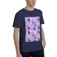 thumbnail image 2 of Bingfone Violet Men'S Loose Fit Short-Sleeve Pocket T-Shirt, 2 of 7