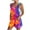 Gold, variant on 2025 Summer Rompers for Women Tie Dye Print Sleeveless Suspenders Short Overalls Loose Casual Wide Leg Jumpsuits Shorts with Pockets Clearance Sale Purple S