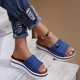 thumbnail image 4 of Sandalias de moda para mujer, zapatillas casuales de suela gruesa para personas de verano perezosas Wmkox8yii hj789, 4 of 6