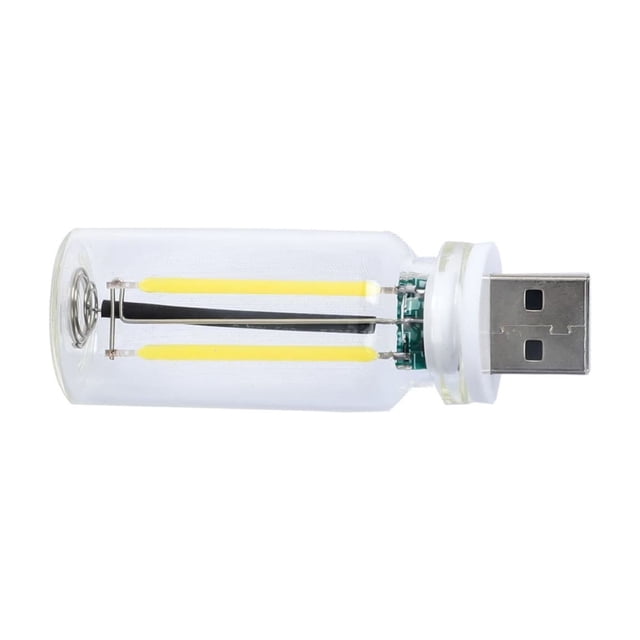 TIEVOSA Transparent RGB LED Lamp USB Powered Sensitive Dimming Creates Ambient Lighting Portable Mini Glass Bottle LED Night Light Suitable for Cars/bedrooms/parties