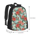thumbnail image 3 of Daiia Rose Flowers Backpack for Men and Women -Durable Backpack Large Capacity, Water-Resistant Bag with Adjustable Straps and Laptop Compartment, 3 of 9