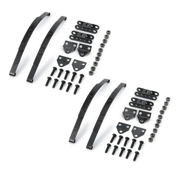 2X Hard Leaf Spring Suspension Bar Set for 1:10 RC Rock Crawler D90 Axial SCX10 ,Black
