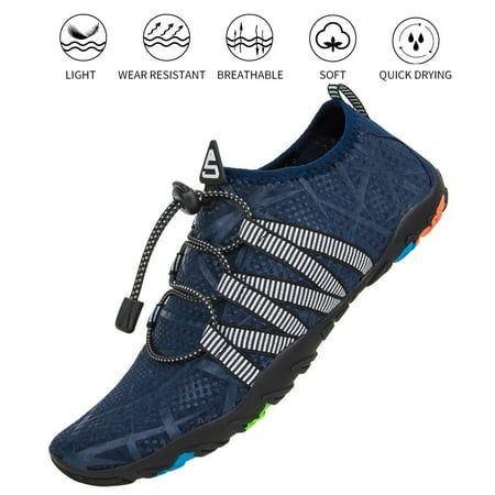 

Lopsie Mens Women Water Barefoot Shoes Quick Dry Aqua Swim Slip on Soft BeachQuick Dry Water Aqua Sports Outdoor for Pool Beach Surf Walking Water Park Yoga