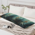 thumbnail image 4 of Coastal Ocean Body Pillow Cover, Pillowcase Protectors with Zipper, Breathable Decorative Throw Pillow Case Cover, Tropical Fish Sea Animals Seaweed Green Pillow Shams for Couch Sofa 20x60Inch, 4 of 8