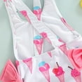 thumbnail image 5 of HQiJIAN Baby Girls 1 Piece Swimsuit Donut Bathing Suit Sleeveless Ruffle Swimwear Beachwear For Toddler Cute Bathing Suit Sizes 2-3 Years, 5 of 5