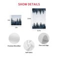thumbnail image 7 of Forest Kitchen Dish Towels for Drying Dishes Set of 2, Dark Blue Fall Bird Vintage Farmhouse Tree Waffle Weave Microfiber Hand Tea Bathroom Towels Quick Dry & Absorbent Towel 12x12, 7 of 7