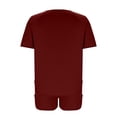 thumbnail image 7 of CheerKidz Womens Loose Fits Solid Color Short Sleeve Round Neck T-Shirt and Shorts Set Casual Comfortable Two Piece Outfit for Home Wear and Summer Vacation, 7 of 7